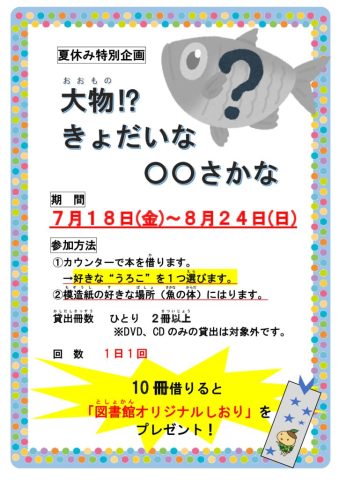 館内ポスター『きょだいな〇〇さかな」のサムネイル